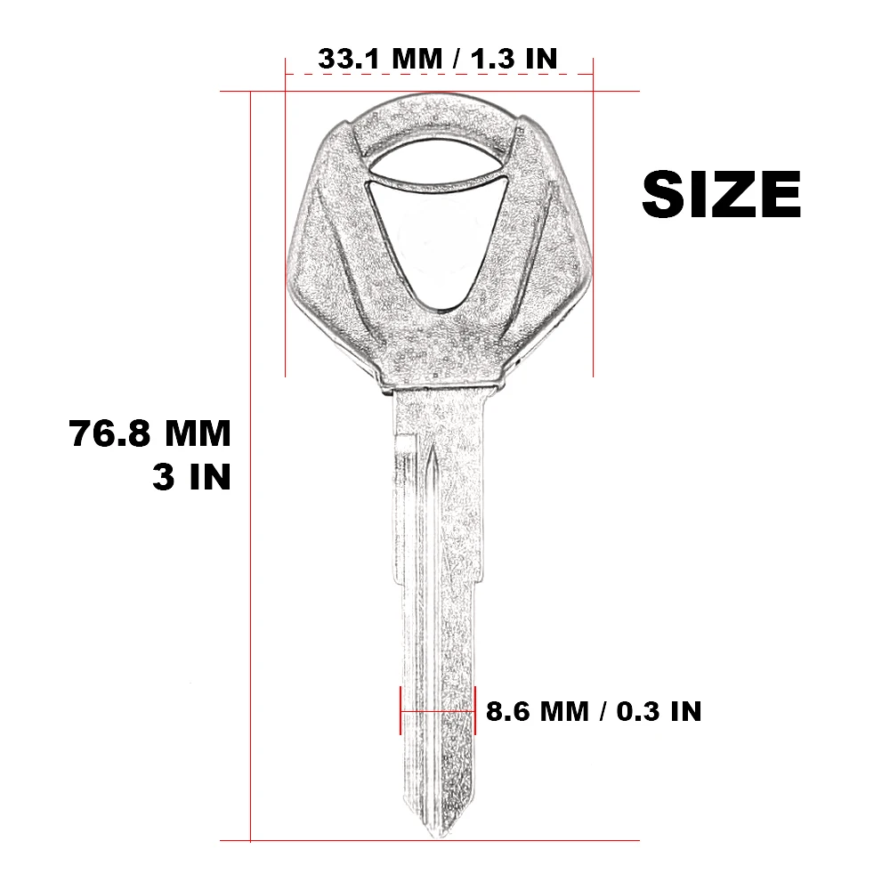 Замена ключа мотоцикла заготовки ключи от мотоцикла кольца неразрезанный брелок для YAMAHA R25 R3 xmax X-MAX X MAX 125 200 250