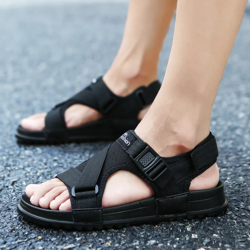 

Sandals Men shoes Summer 2019 Beach Gladiator Fashion Men's Outdoor Sandals Men Shoes Flip Flops slippers Flat Large size 45 46