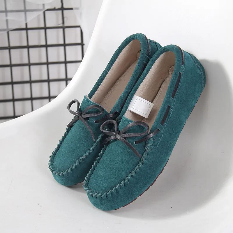 

2019 New Shoes Men 100% Genuine Leather Men Flat Shoes Casual Loafers Slip On Men's Flats Shoes Moccasins Driving Shoes