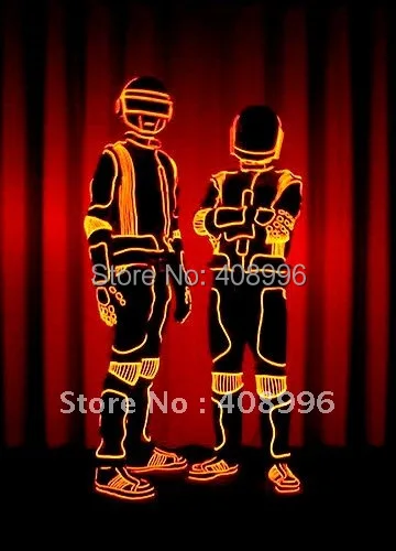 Best Offers Illuminated costume EL wire robot set for DJ/DS/ luminous costume, EL costumes, EL CLOTHING