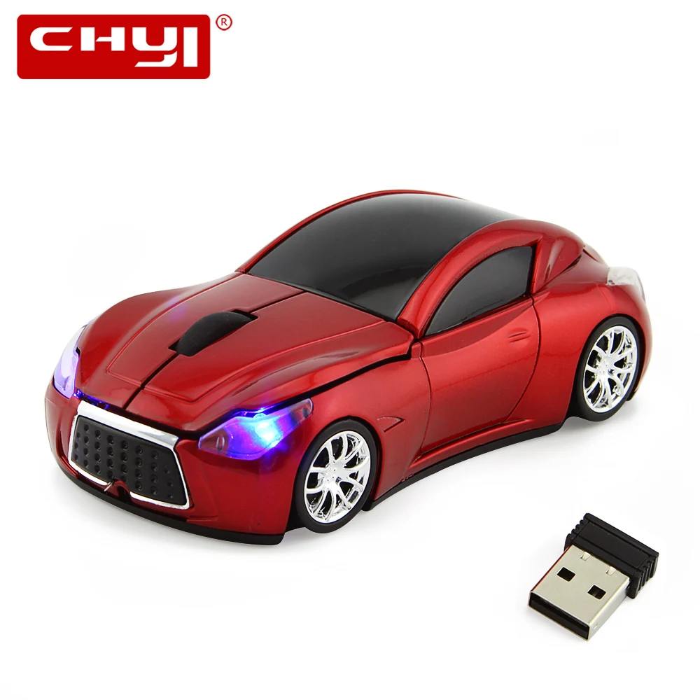 CHYI 2,4 ГГц Автомобильная беспроводная мышь 1600 dpi USB оптическая Infiniti Спортивная крутая мышка-автомобиль 3D Компьютерная игровая Беспроводная Mause для ПК ноутбука