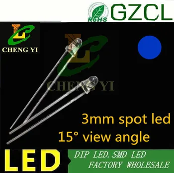 

10000-12000mcd High bright bullet package 3mm round led blue color led diode 460-475nm 3.0-3.5V