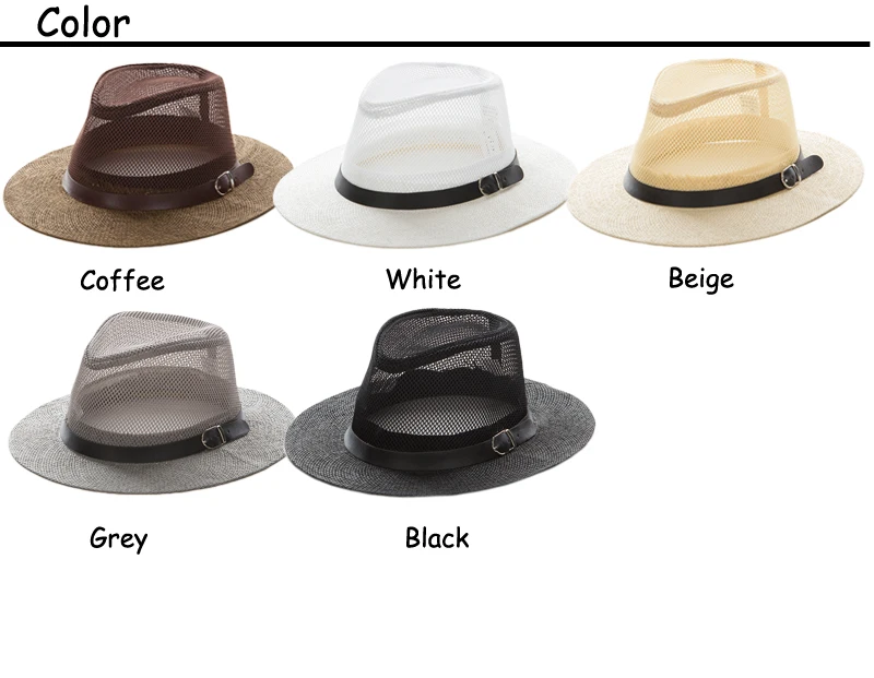 5 colors man beach hat