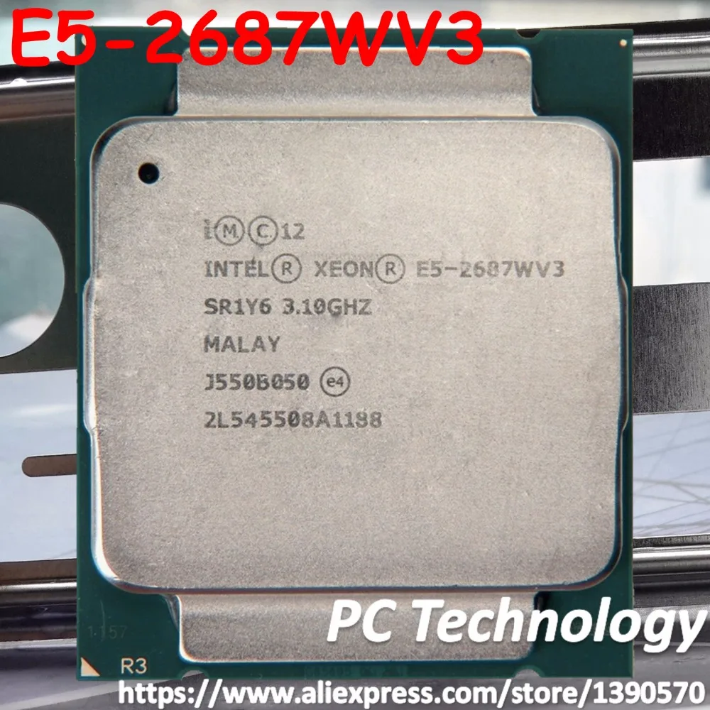 Оригинальный процессор Intel Xeon E5 2687WV3 3 1 ГГц 10-ядерный 25 Мб кэш-памяти 2687 Вт V3 E5-2687WV3