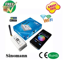 wifi led controller RGB Unique design top quality DC7.5-24V music mode Millions color control for Iphone Android 2.3Version IOS