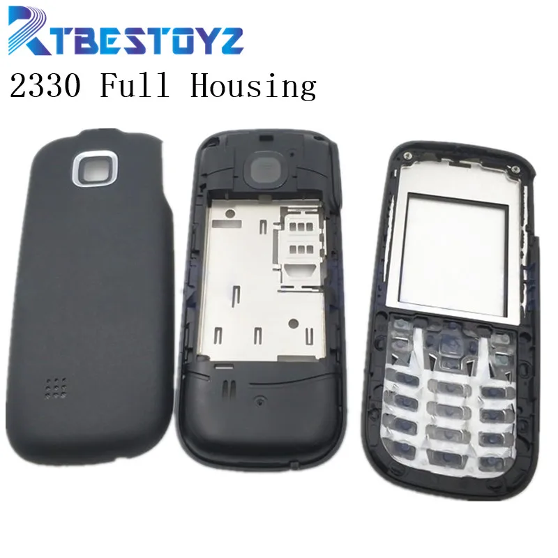 

RTBESTOYZ 2330 Original Battery Back Cover Housing For Nokia 2330 Housing Cover Door Frame + Battery Back Cover + Keypad