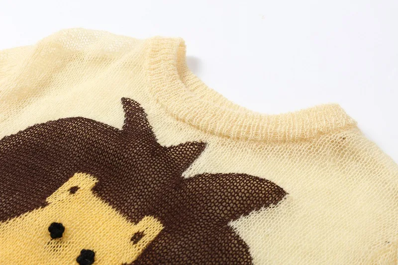 Animal elastic knit loose pullovers thin sweater shirts 2018 new long sleeve women autumn sweater Animal elastic knit loose pullovers thin sweater shirts 2018 new long sleeve women autumn sweater