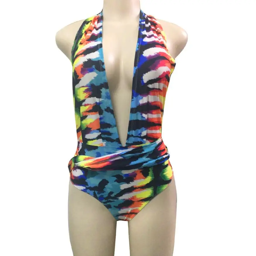 New Swimwear Playsuits Women Monokini Swimwear Beachwear Push up Bikini Swimsuit Bathing Suit Bottoms Bikini Mar28