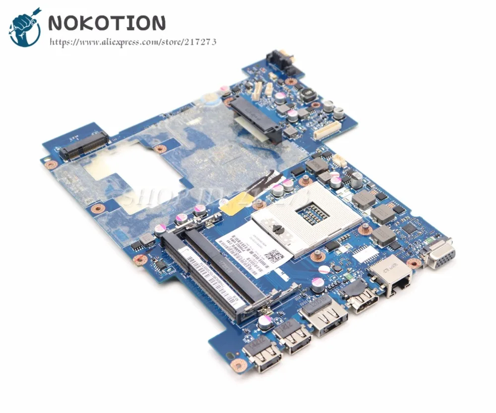 NOKOTION материнская плата для ноутбука lenovo G570 основная плата HM65 UMA HD DDR3 PIWG2 LA-675AP