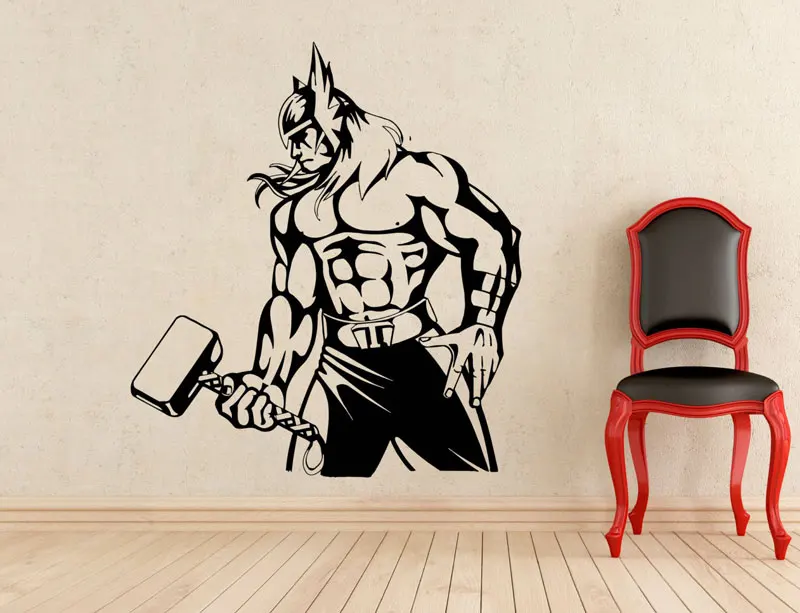 

Raytheon Avengers Superhero Vinyl Detachable Wall Decal, Indoor Mural Art Deco Boy Room Fashion Decor CJY21