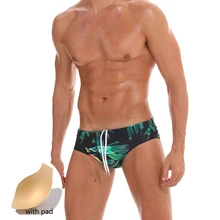 Мужские плавки-трусы, сексуальные купальники пуш-ап, быстросохнущие, дышащие, пляжные, спортивные, для серфинга, бикини, купальники