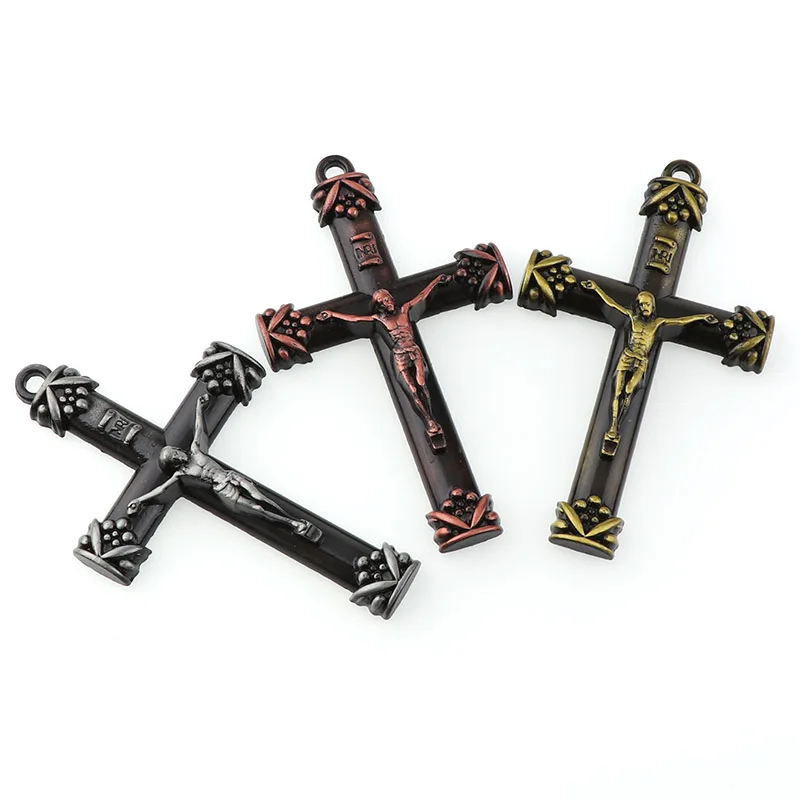 3 цвета крест Иисуса Христианские ювелирные изделия кресты подвески Святого Бенедикта подвески-кресты для подвески ожерелья