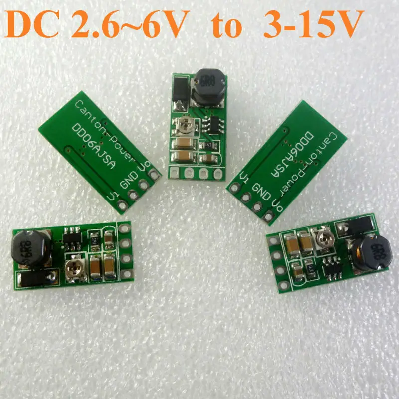 1.2 to 6.5V adjustable 1A Battery powered adjustable power supply board