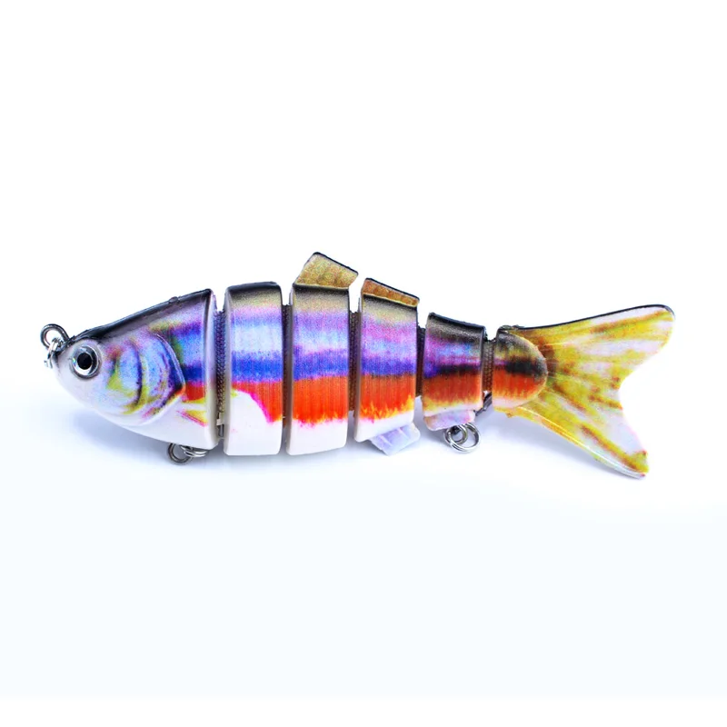 

LUREASY Fishing Lure 6 Segments Swimbait Hard Bait Lifelike Baits 10CM 20G Crankbait Lureasy 3D Eyes Leurre Fishing Ice Fishing