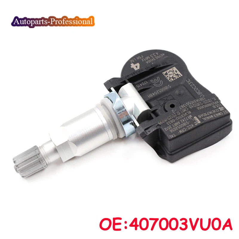 

407003VU0A For Nissan NOTE QASHQAI TIIDA Hatchback X-T Renault ESPACE V KOLEOS Car TPMS Tire Pressure Sensor 433MHZ