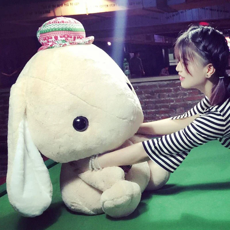0569b Dorimytrader Kawaii Soft Cartoon Bunny Plush Toy Lovely