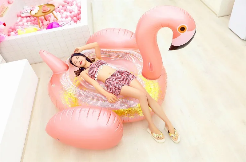 Rooxin гигантский Фламинго надувной плавательный бассейн матрас плавательный круг для взрослых круг для летних вечеринок бассейн игрушки