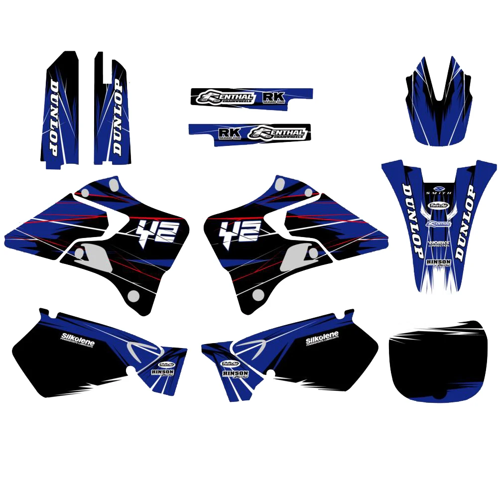 

0022 New Style TEAM GRAPHICS&BACKGROUNDS DECALS STICKERS Kits for YZ125 YZ250 1996 1997 1998 1999 2000 2001