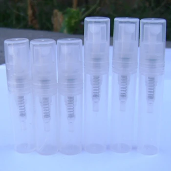 

100pcs Perfume Bottle Pen Plastic Spray Bottles Clear Refillable Mini Empty Sample Atomizer Packaging Cosmetic Sprayer 3ml