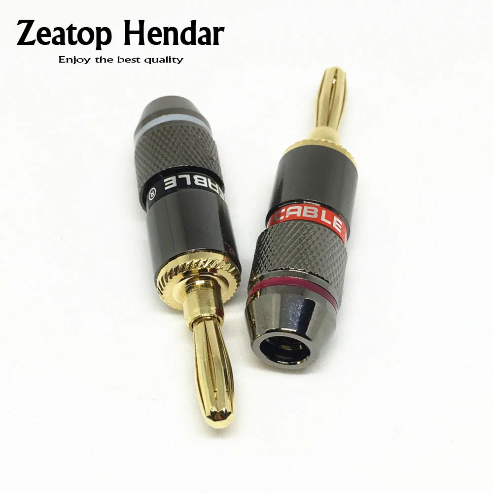 10Pcs New Audio Speaker Cable Banana Jack Plug Audio Power Speaker Binding Post Terminal Connectors Banana Socket-in Connectors from Lights & Lighting on ...
