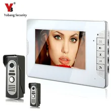 YobangSecurity Video Intercom Monitor 7″ Video Door Phone Home Security Wire 2 Camera 1 Monitor for House/Office/apartment/Hotel