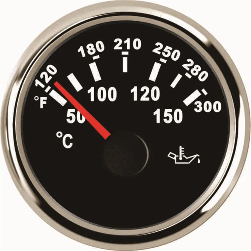 1 шт. указатель температуры масла измерительные приборы 9-32 в 52 мм водонепроницаемый масляный измеряющий температуру прибор для Авто Лодка двигатель дома с подсветкой - Цвет: M16X1.5