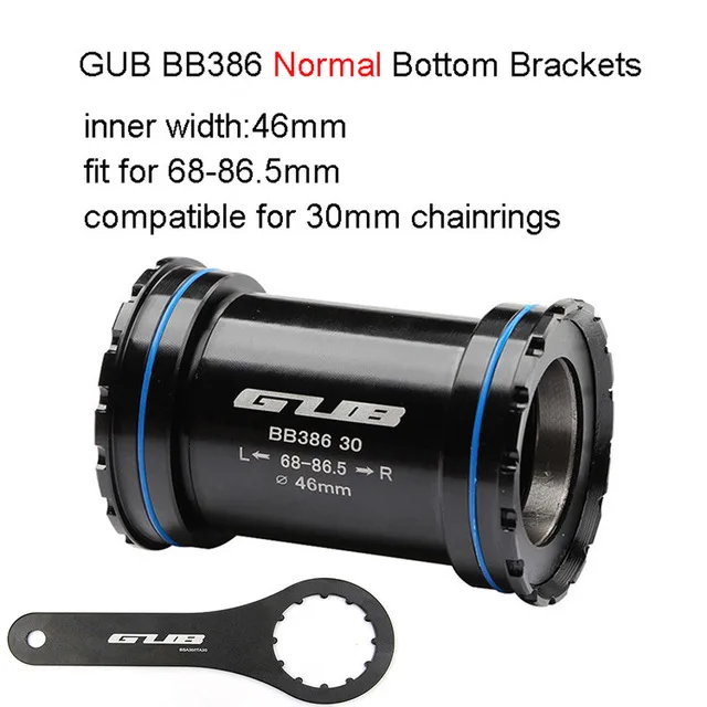 GUB BB386 EVO 24 велосипедный пресс подходят Нижние Винты-держатели мост для MTB шоссейного велосипеда 24 мм коленчатая цепь Подарочный 24-22 мм адаптер - Цвет: Ordinary bearing30mm