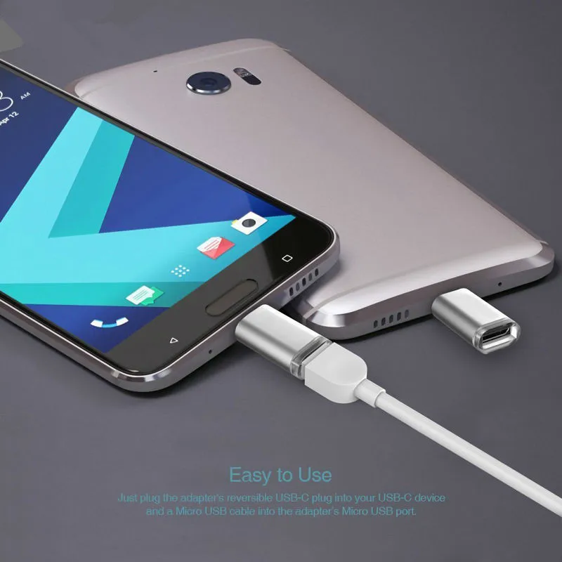 Кабель адаптер для зарядного устройства Micro USB 2 0 к 3 1 Type C Huawei Nova / Plus Honor 9 8 V8 V9 Note