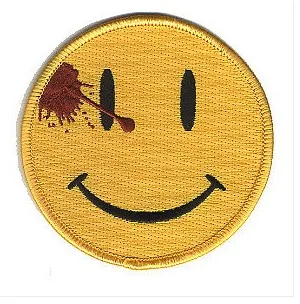 

The Watchmen Movie Version Embroidered LOGO Iron On Patch Emo Goth Punk Rockabilly Customized patch available