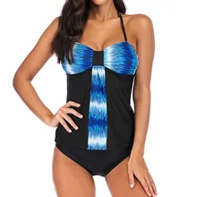 Танкини большого размера купальники градиентное бикини 2 шт купальник для девочки женский купальник Монокини, женский купальный костюм De Bain Femme 6,19