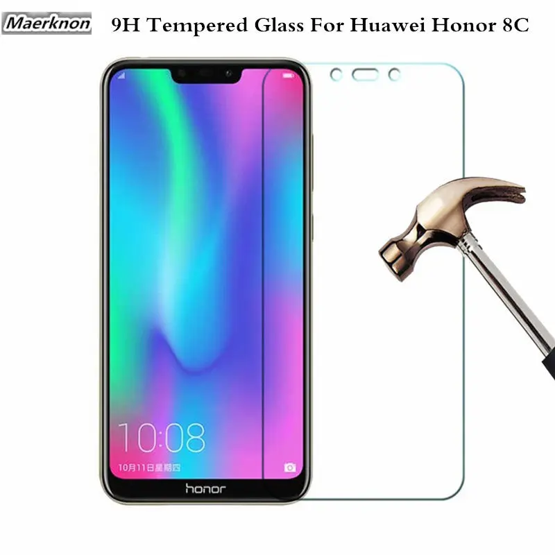 Maerknon Закаленное стекло пленка для huawei honor 8C экран защитный закаленное случае