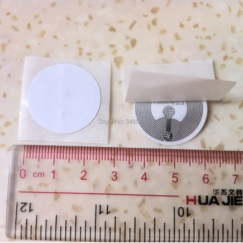 

(100 pcs) NFC Smart Tags Sticker Ntag213(Ntag203) Label Cards for All NFC android Phone