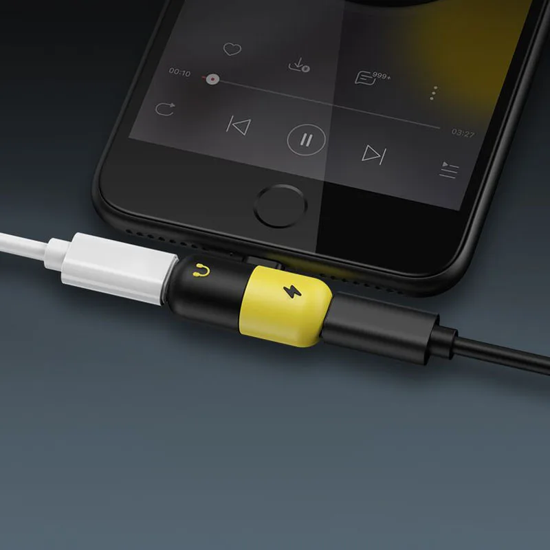 

Eighfitech New Pill Adapter for Apple 7 Headset Charging Music Two-in-one Earphone Converter for Mobile Phones