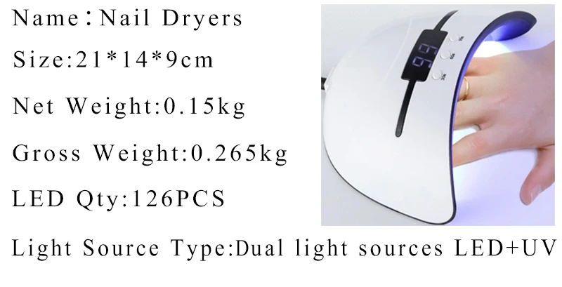 led lamp nail 48w