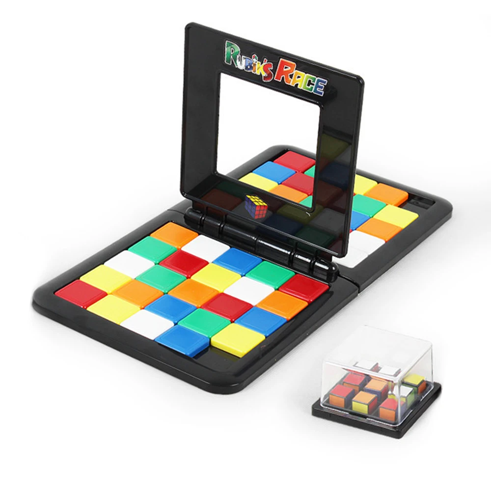 

Hotsale Rubiks Race Board Game Parent-child Slide double game cube puzzle Funny Party Magic Cubes Toys puzzles For kids adults11
