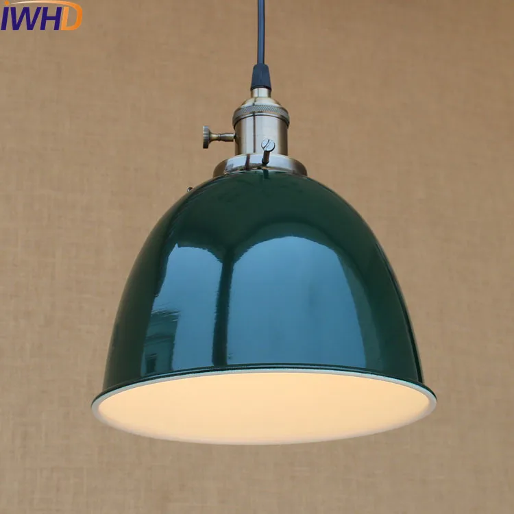 Bule Antique LED Pendant Lamp Dinning Room Lampe Loft Style Industrial Lighting Vintage Lamp Edison Suspension Luminaire