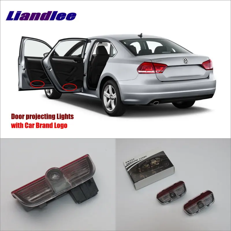 

Liandlee Car Door Ghost Shadow Lights For VolksWagen VW Magotan 2012~2015 Courtesy Doors Lamp / LED Projector Welcome Light