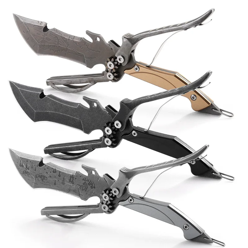 Наружные многофункциональные ножницы 2 в 1, портативные походные ножи, карманные тактические ножи для выживания, инструменты для повседневного использования