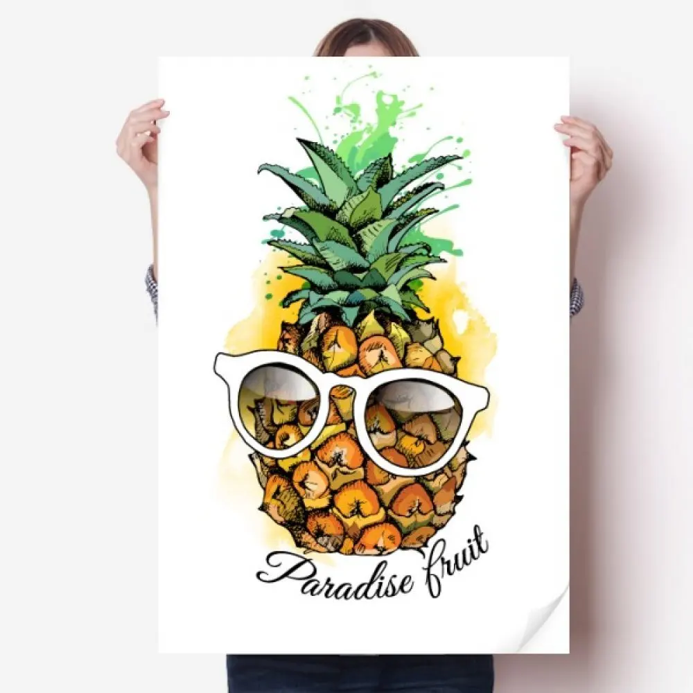 DIYthinker Sunglasses Pineapple Tropical Fruit Vinyl Wall Sticker Poster Mural Wallpaper Room Decal 31x22&quot | Дом и сад