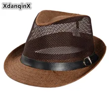XdanqinX, унисекс, шляпа, летняя, Ретро стиль, модные, дышащие, фетровые, повседневные, фиксированные, регулируемые, для влюбленных, пляжные шляпы, Snapback, папа, джаз, шляпа
