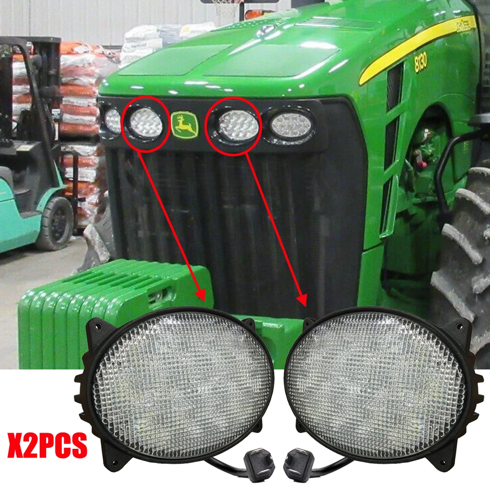 

Oval 65W Led Agriculture Work Lights For John Deere / Case IH Tractors ,Sprayers ,Combines ,Cotton Picker Flood bulbs x2pcs/lots
