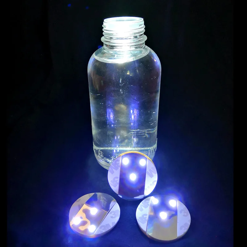 5 шт. VIP бутылка света водонепроницаемая светодиодная бутылка свет стикер Coaster для водка; Вино чампайн развеять рекламные призы - Испускаемый цвет: 4.5 CM White Light