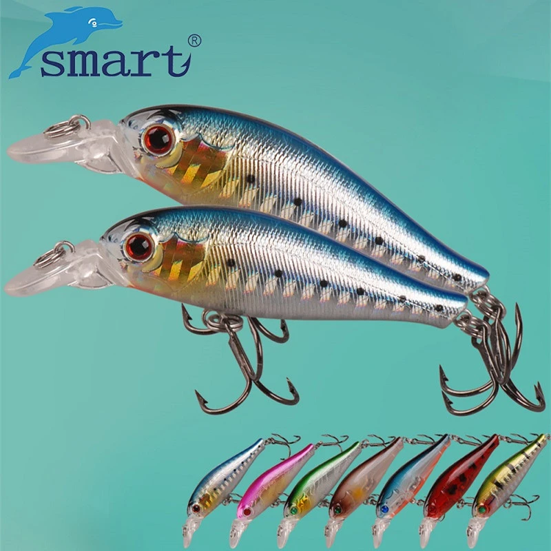 スマートミノー餌6センチメートル6グラムハードルアーとvwcフックiscas Artificiail釣り餌冬釣り鯉釣りルアーペスカ Fishing Lure Minnow Baithard Lure Aliexpress