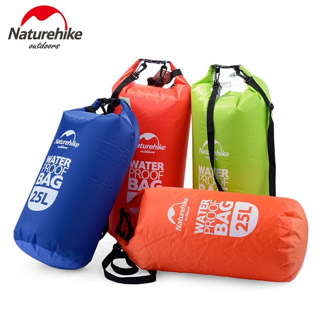 

NatureHike 15L 25L Waterproof Dry Bag Pouch Camping Boating Kayaking Rafting Canoeing Red Blue Green Orange Swimming Drifting
