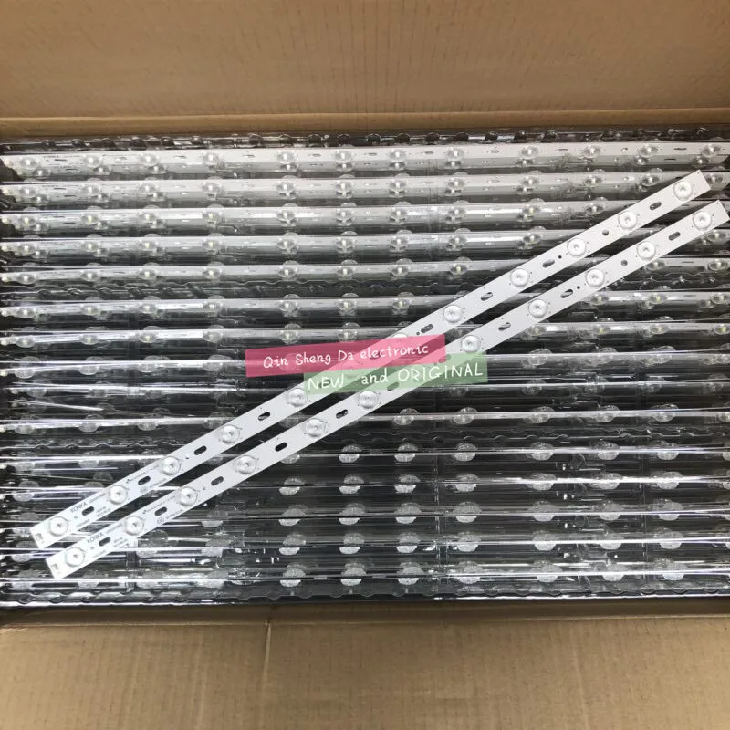 100% new2pcs x 32 polegada LED Backlight TV Lente Tiras LED32F3300C 35016695 ''Konka IC-BKKL32D019 para 32 12-LEDs 640 milímetros NOVA