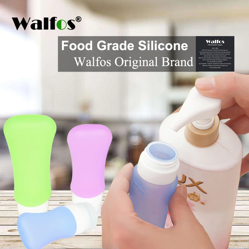 

3 pieces 38ml 60ml 80ml Empty Silicone Travel Packing Press Bottle For Lotion Shampoo Bath Container Portable Bottle
