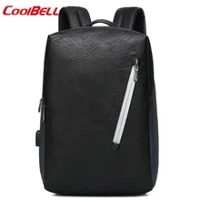 COOLBELL новейший Внешний USB ноутбук сумка для 15,6 дюймов ноутбук бизнес Досуг Рюкзак Студенческая сумка
