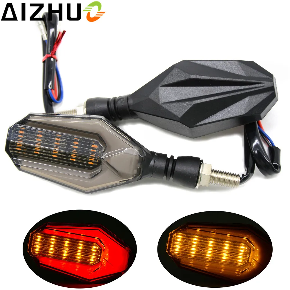 Universal 12V Motorcycle Turn Signal Light Amber Light LED  Decorative Lamp For suzuki SV 650 1000 bandit 650 1200 v-strom DL650