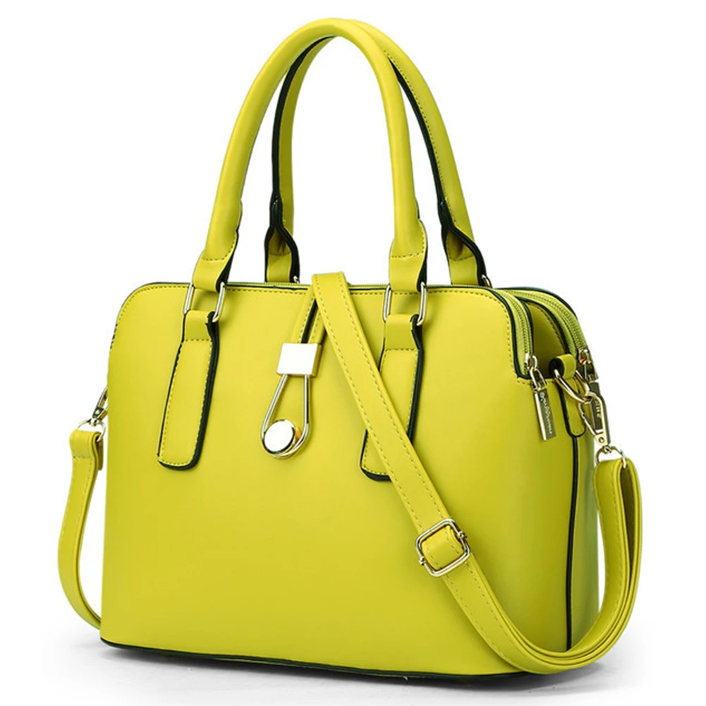 

FGGS-Fashion business women Messenger Bags high quality office bag double zipper crossbody bag PU leather shoulder bags
