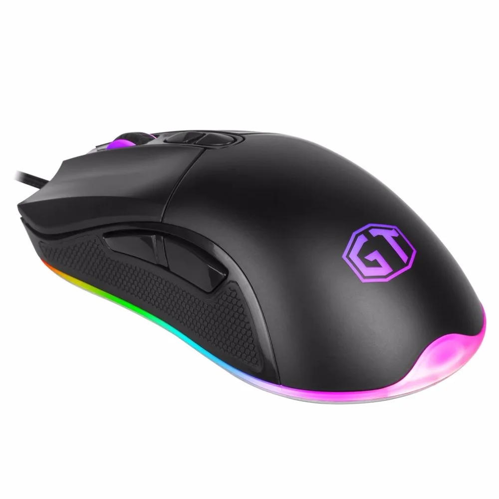 

Delux M626 PMW3325 Wired Mouse One-piece Optical Positioning Gaming Mouse With RGB LED Light